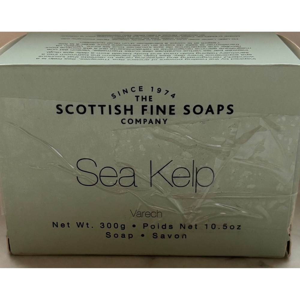 Scottish Fine Soaps Company Sea Kelp Bar Soap 300g 10.5oz Made in Scotland NEW